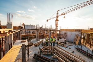 contractors on construction site