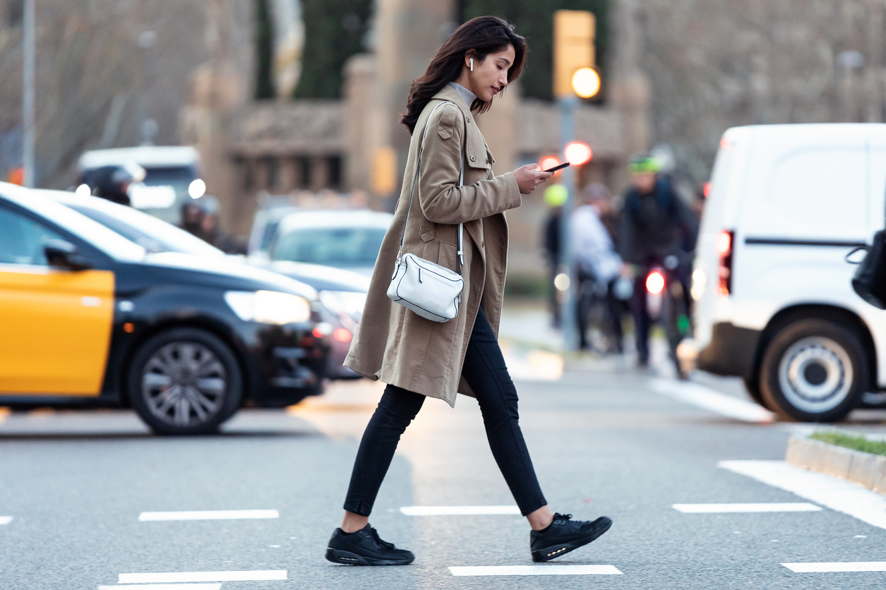 Pedestrians in New York–Walking the Streets in Safety
